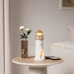 Moon Lamp Projection Lighthouse Night Light with Bluetooth Music