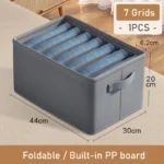 Thickened Foldable Pants Storage Box (6/7/9 Grids)