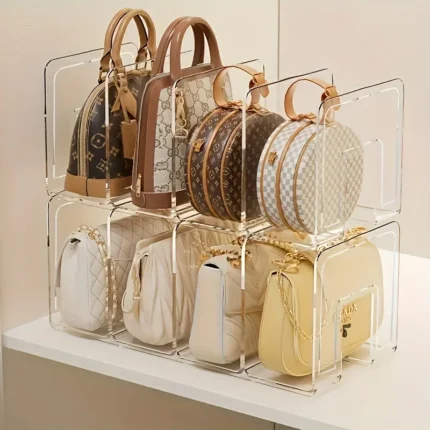 Acrylic Purse & Handbag Display Rack (1/2-Pack)
