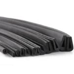Black Rubber U-Shaped Edge Trim Seal Strip