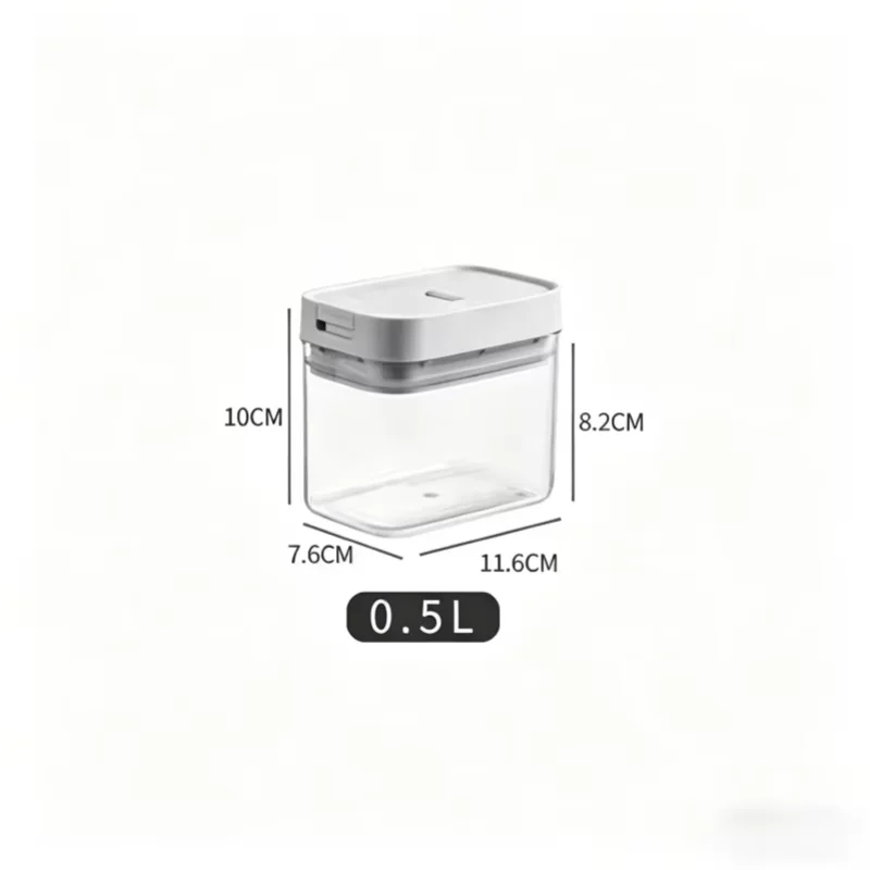S8b39cc4a0c1e41cca001d8c8e4a5236bX.webp Airtight Transparent Pasta & Grain Storage Container - Image 1