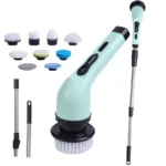 9-in-1 Electric Spin Cleaning Scrubber Brush Set