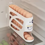 Large Auto Rolling Egg Storage Box for Fridge